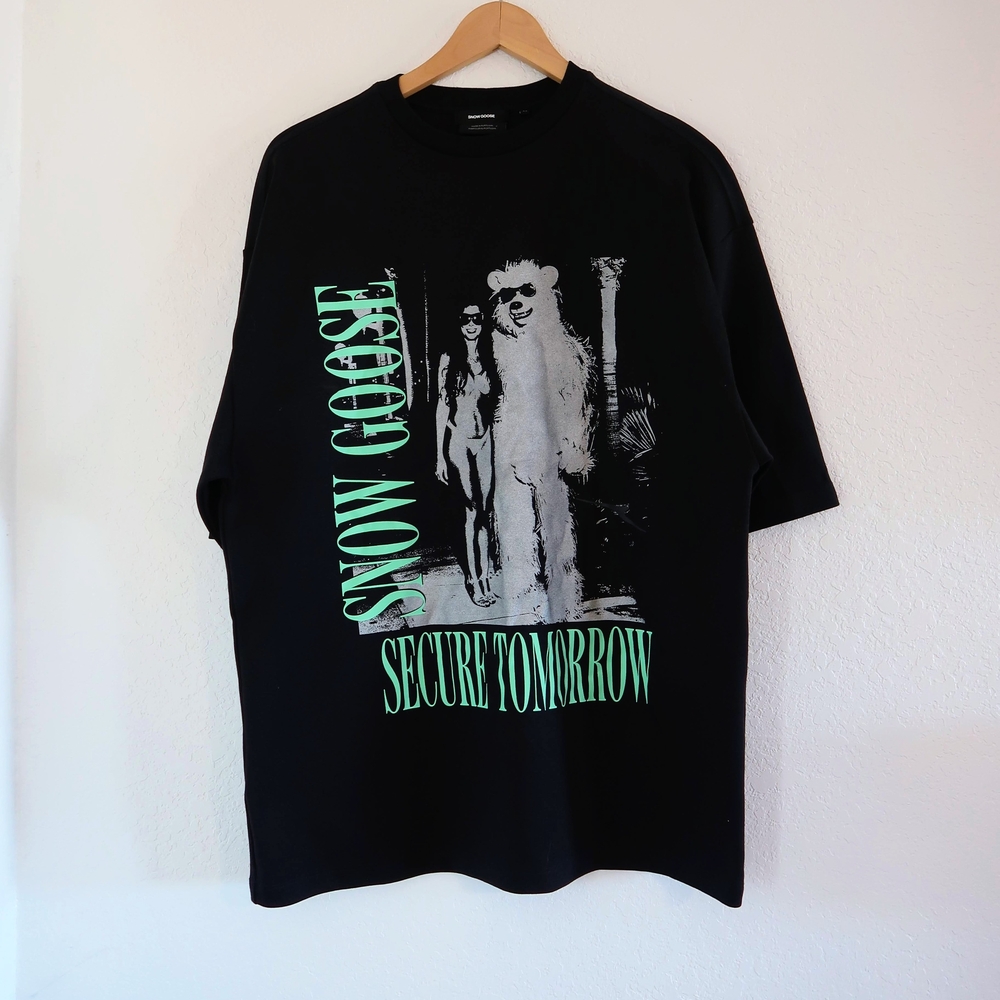 Snow Goose By Canada Goose Orion Tee Secure Tomorrow Apple Neon XS